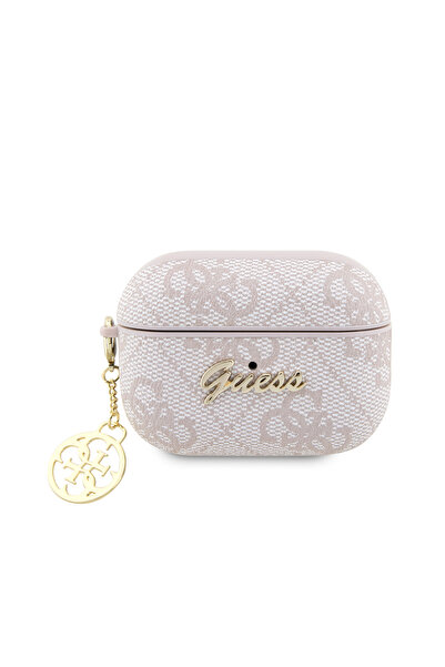 Guess حافظة سماعة أذن متوافقة مع Pro 2 مع شعار معدني بنمط 4G مرخص من Guess 4G...