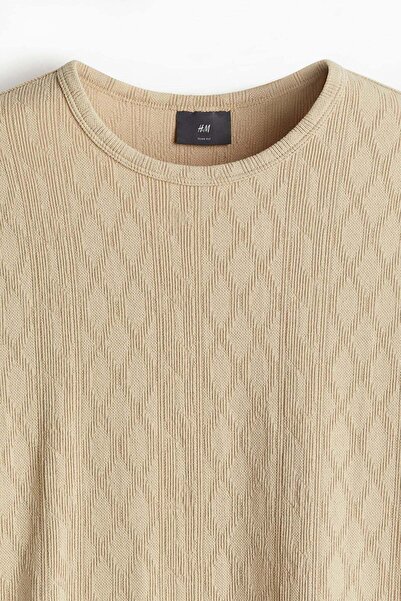 H&M Slim Fit Textured T-shirt