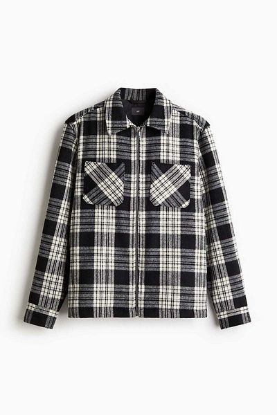H&M Regular Fit Zip-through overshirt