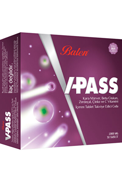 Balen في باس كارا مورفر بيتا جلوكان الكركم والزنك وفيتامين سي 1000 ملغ 30 قرص