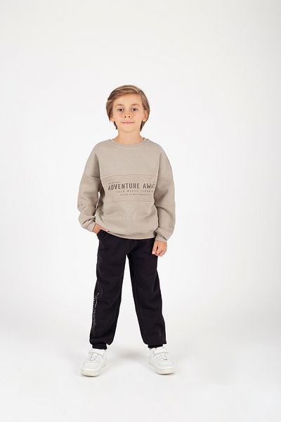 Favo Kids 6-9 Years Old Boys Jogger Tracksuit Set - Cotton, 3 String Sweatshirt, Printed Fv-16036