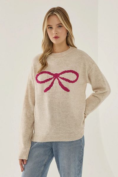 Hiccup Pulover din tricot cu model cu fundă