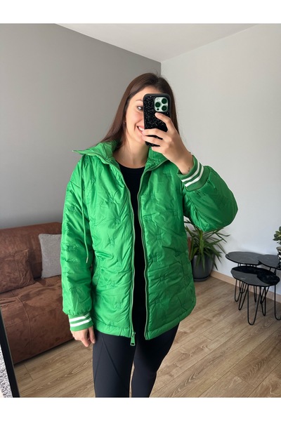 İzel Benli Butik İnce Dolgulu Mont