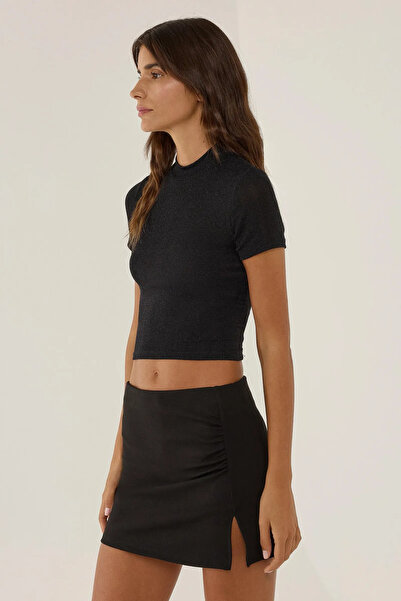 Hiccup Dar Kesim Πλεκτό Crop Top