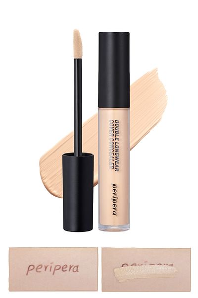 PERIPERA Lightweight Structure Daytime High Coverage Peripera Double Longwear Cover Concealer ( # 02 Natural Beige)