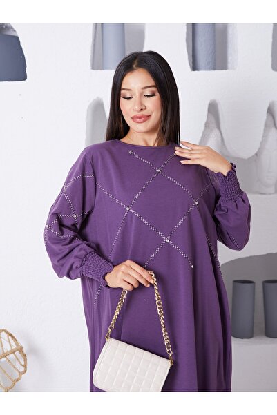 melda büyük beden tesettür takım