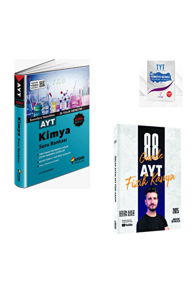Irmak Yayınları Aydın Yayınları AYT Kimya ve Özcan Aykın 2025 AYT 88 Günde Fizik Kampı Soru Bankası + T.G Deneme