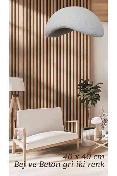 Aslan 40 cm Concrete Chandelier - Single Full Set