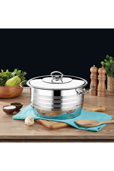 SAFINOX Flavia Çelik Derin Tencere 20x13 cm-4.10 Litre