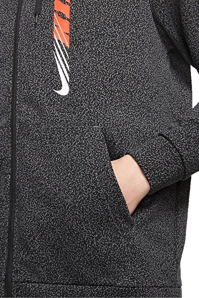 Nike Dri-fit Sport Clash Full-zip Printed Training Erkek Sweatshirt Cz1488-010
