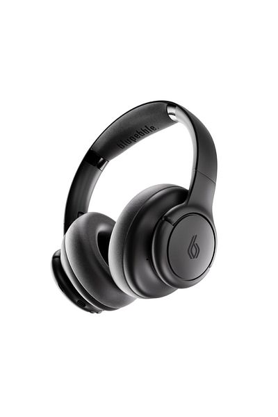 BLUPEBBLE سماعات رأس رقمية قابلة للطي مع خاصية إلغاء الضوضاء C50 باللون الأسود BP-PAC50ANC-BK