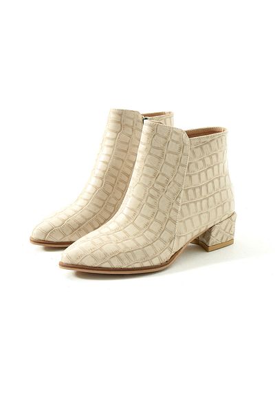 DUXAL SHOES Λεπτομερείς μπότες με τακούνι Laura με μυτερό σχέδιο