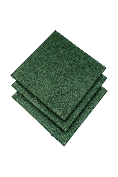 Doğa Kauçuk Karo Kauçuk Zemin Kaplama 50x50x2 Cm Yeşil 1m² (4 ADET)
