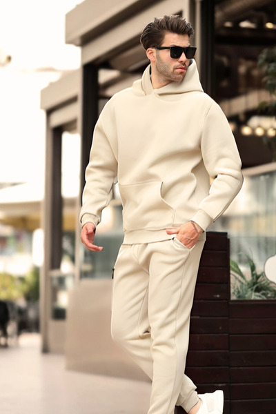 YAKAMEL Ανδρικό Σετ Φόρμας - Άνετη Εφαρμογή, Υπερμεγέθη Μαλακό Βαμβάκι