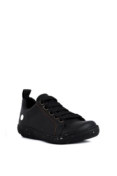 Mammamia D24KA-125 Pantofi casual de damă din piele naturală neagră