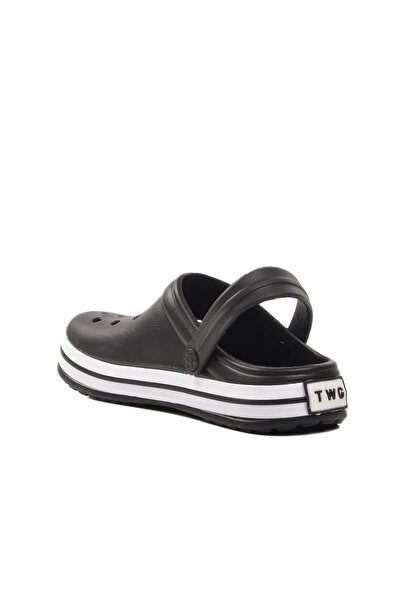 Evojean Siyah Anatomik Ortopedik Sabo Comfort Unisex Çocuk Terlik & Sandalet