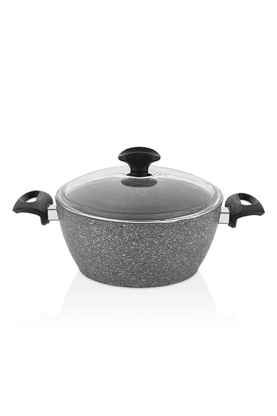 FALEZ Cost 24 cm Granite Deep Gray Pot