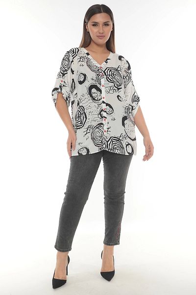 Lady Majestic 100% Viscose Plus Size Blouse