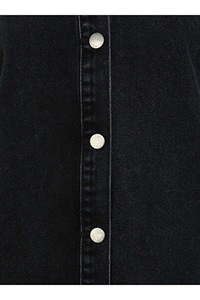 Benin Tesettür Elbise - Antrasit - Benin