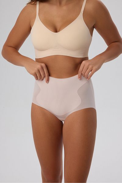 nulu Corset alb cu talie înaltă pentru femei, fără sudură