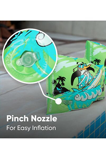 SPEEDO أساور مطبوعة بشخصيات للأطفال للجنسين، وردي/أرجواني، من عمر 2 إلى 6 سنوات