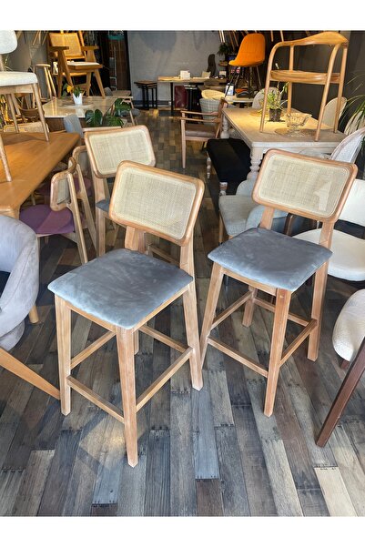 modelsa design original üründür yüksek ada sandalyesi eskitme  meşe renk