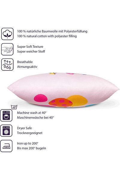 Disney Collection Disney Home Decorative Cushion With Filling And Zip - 40x40 Cm - Throw Cushion With Filling, Great D
