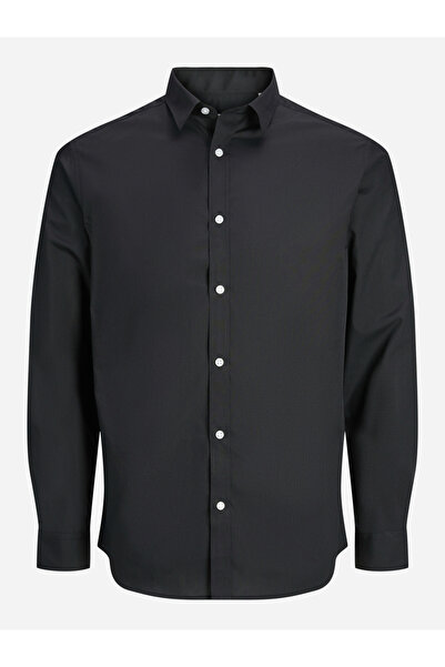 REBEL By Styli Solid Long Sleeves Shirt with Buttons