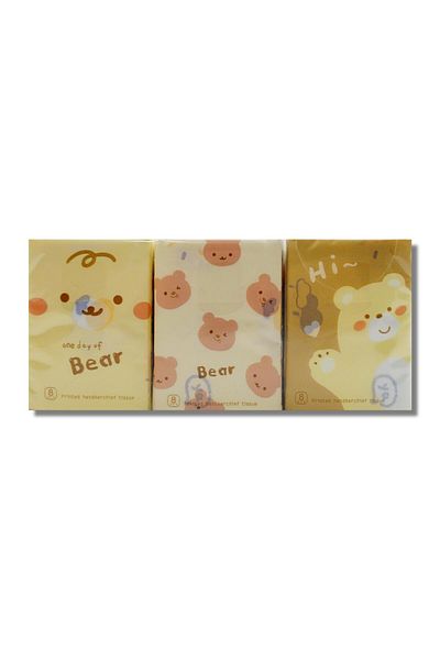 Linea Pack of 9 Patterned Paper Pocket Handkerchiefs - (9511)