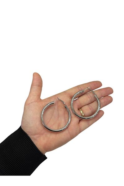 MAT STORE 5 cm Thick Hoop Earrings