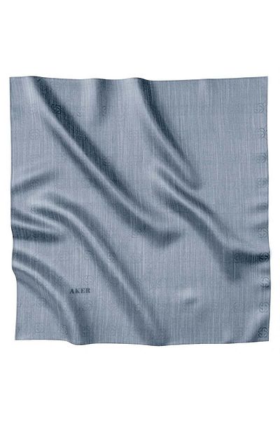 Aker Silk Cotton Jacquard Scarf with Logo 7071976 -974