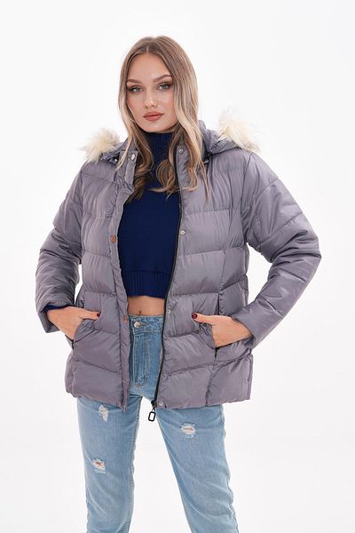 ŞİMAL Women's Hooded down Jacket with Feather Detail 245348   -