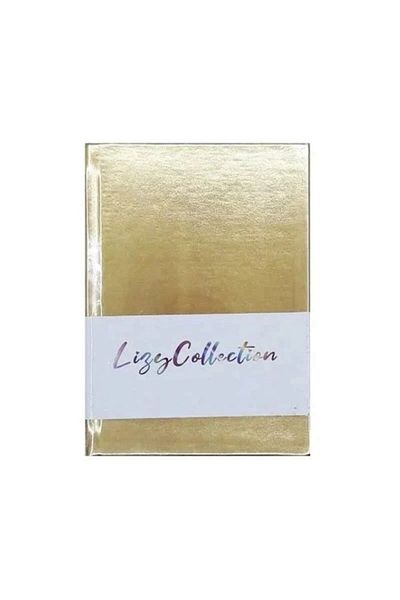 Lizy 17x24 168 страници КВАДРАТЕН ЗЛАТИСТ БЕЛЕЖНИК С ОГЛЕДАЛНА КАРИЦА