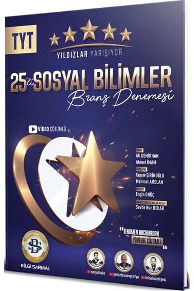 Bi bigelio Bilgi Sarmal TYT Sosyal Bilimler Yıldızlar Yarışıyor 25 li Branş D...