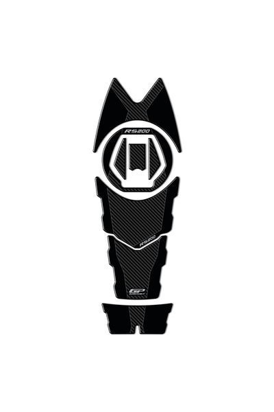 GP KOMPOZİT GP Kompozit Bajaj Pulsar RS 200 2015-2024 Uyumlu Tank Pad Karbon