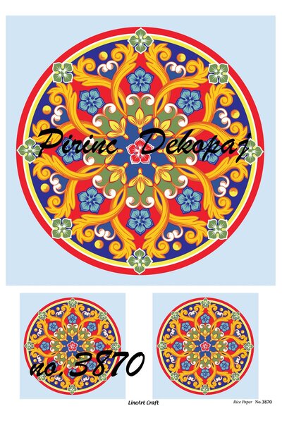 LİNEART Lineart Pirinç Dekopaj Kağıdı No:L3870- 29x42cm