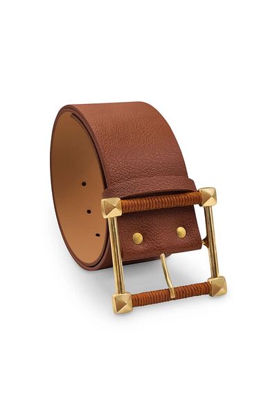 ZR Accessory Γυναικεία πλεκτή ζώνη με τετράγωνη χρυσή πόρπη, ζώνη μέσης, ζώνη πουκάμισου, ζώνη παλτό φόρεμα