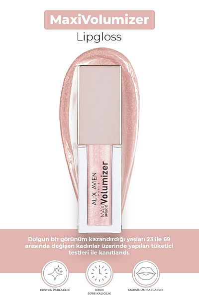 Alix Avien Maxivolumizer Lipgloss 203 - Magical Dust - Lasting and Moisturizing Lipstick - Plumping Effect