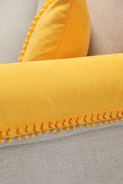 Aisha's Design 65X55 cm 2-Piece Armrest Set with Pompom - Kc-6