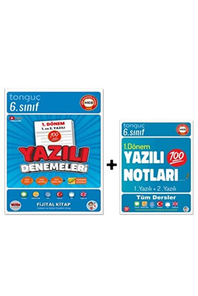 Tonguç Yayınları 6. Sınıf 1. Dönem Yazılı Denemeleri ve Yazılı Notları - Tong...