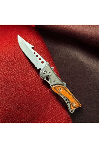 Retro Steampunk KAMP OUTDOOR AHŞAP MİNİ ÇAKIII