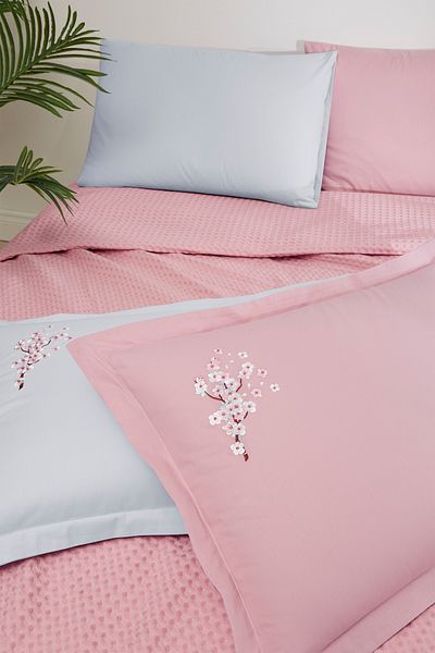 Özdilek Waffle Single Embroidered Pique Set