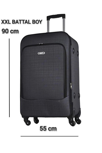 Esbuik Xxl Battal Boy Dev Boy 90 Cm Körüklü Kumaş Valiz & Bavul