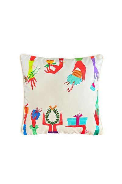 ge living New Year's Themed Velvet Throw Pillow Cover 45 cm X 45 cm