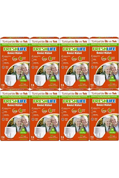 Freshlife Emici Külot Hasta Bezi Medium - Orta - M 240 Adet (8PK*30)