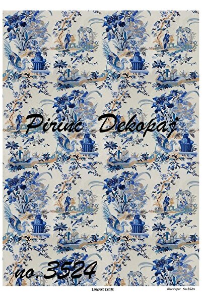 LİNEART Lineart Pirinç Dekopaj Kağıdı No:L3524- 29x42cm