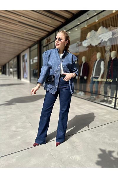 Size Özgü D. Jachetă Bomber Indigo