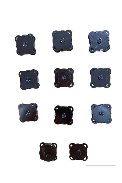 BEİLYS COSMETİCS & ACCESSORY Clemă pentru geantă cu magnet negru 10 buc