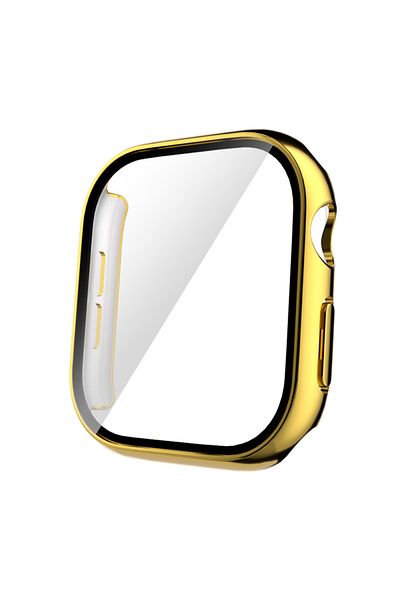 noktaks Apple Watch 10 46mm Compatible with - Case Protector Hard Pc with Color Frame-Gard 36-Transparent-T34196