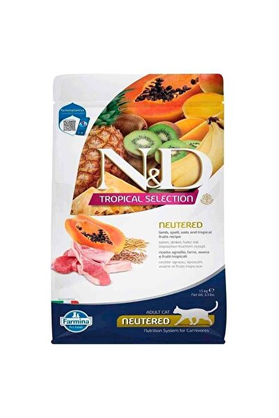 N&D ND Kısır Kedi Maması Tropical Meyveli Kuzu Etli 1,5 Kg